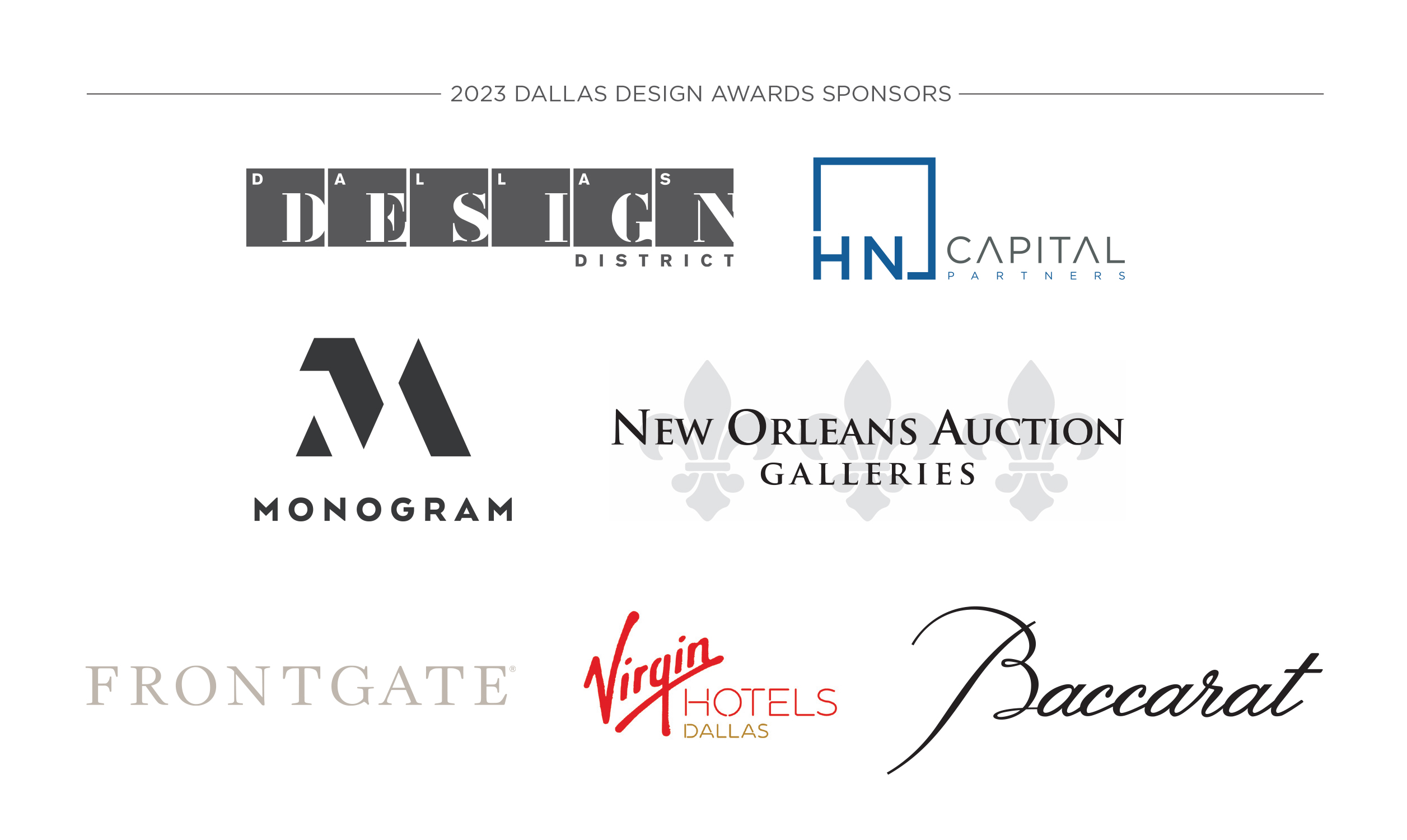 PaperCity Design Awards Dallas 2022 Sponsors